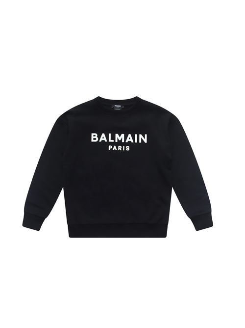 Felpa, unisex, logata. BALMAIN | BS4R20 Z0001930BC